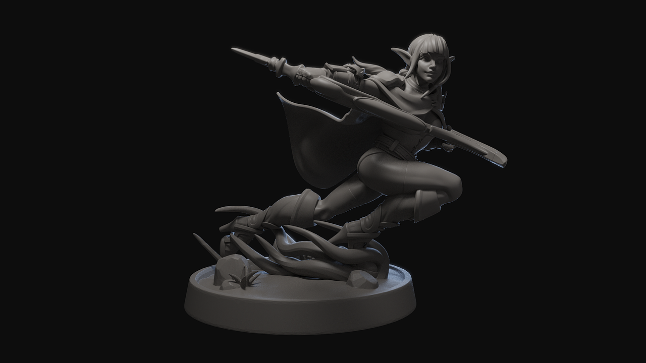 精灵弓手 Elf Archer（图ZMjkwNTA1NTcy） - 人物/生物 - 站酷设计师谚语的谚原创素材 - 站酷ZCOOL