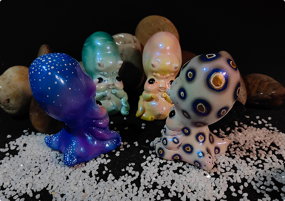 做了几个可爱的卤蛋章鱼