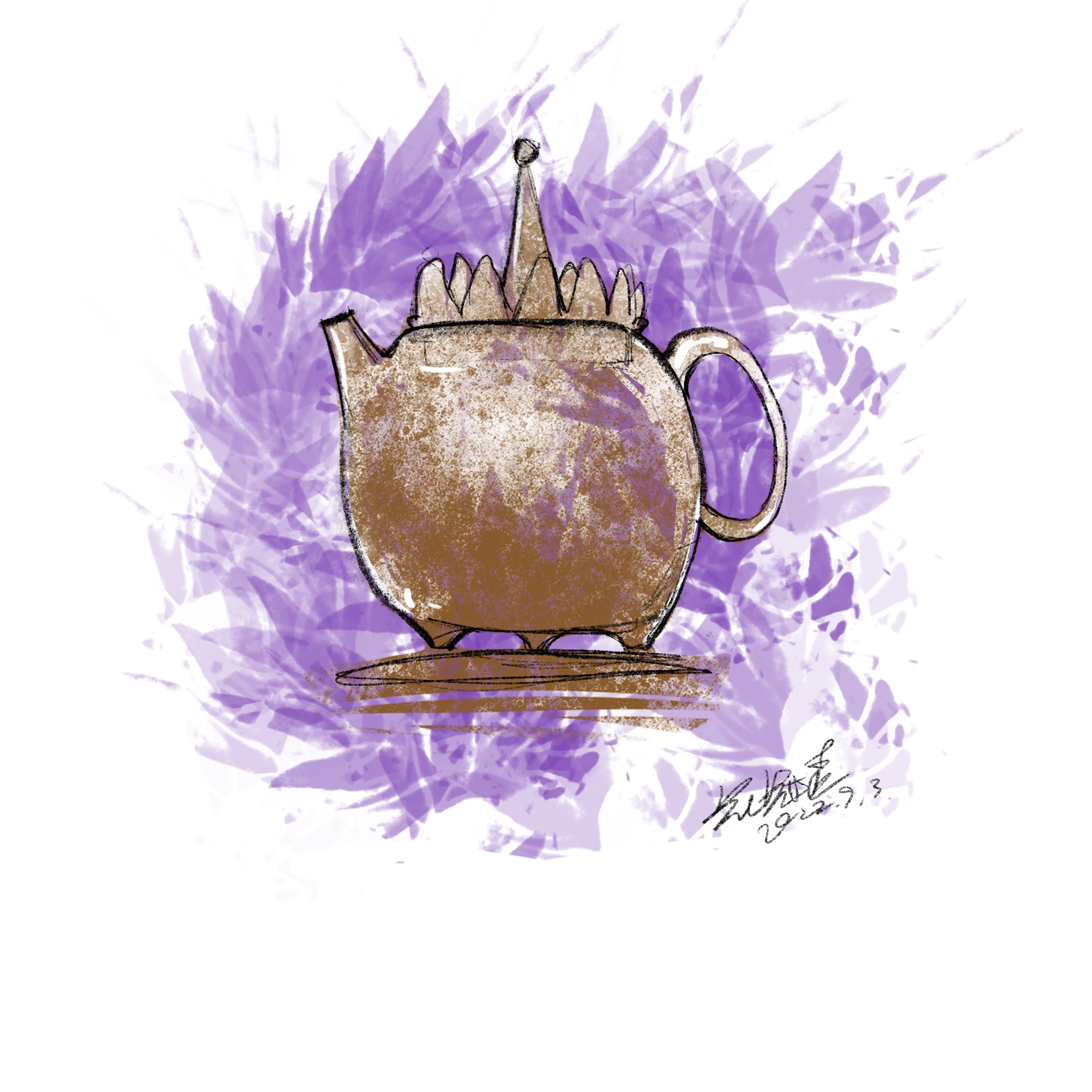 茶壶设计画面图片