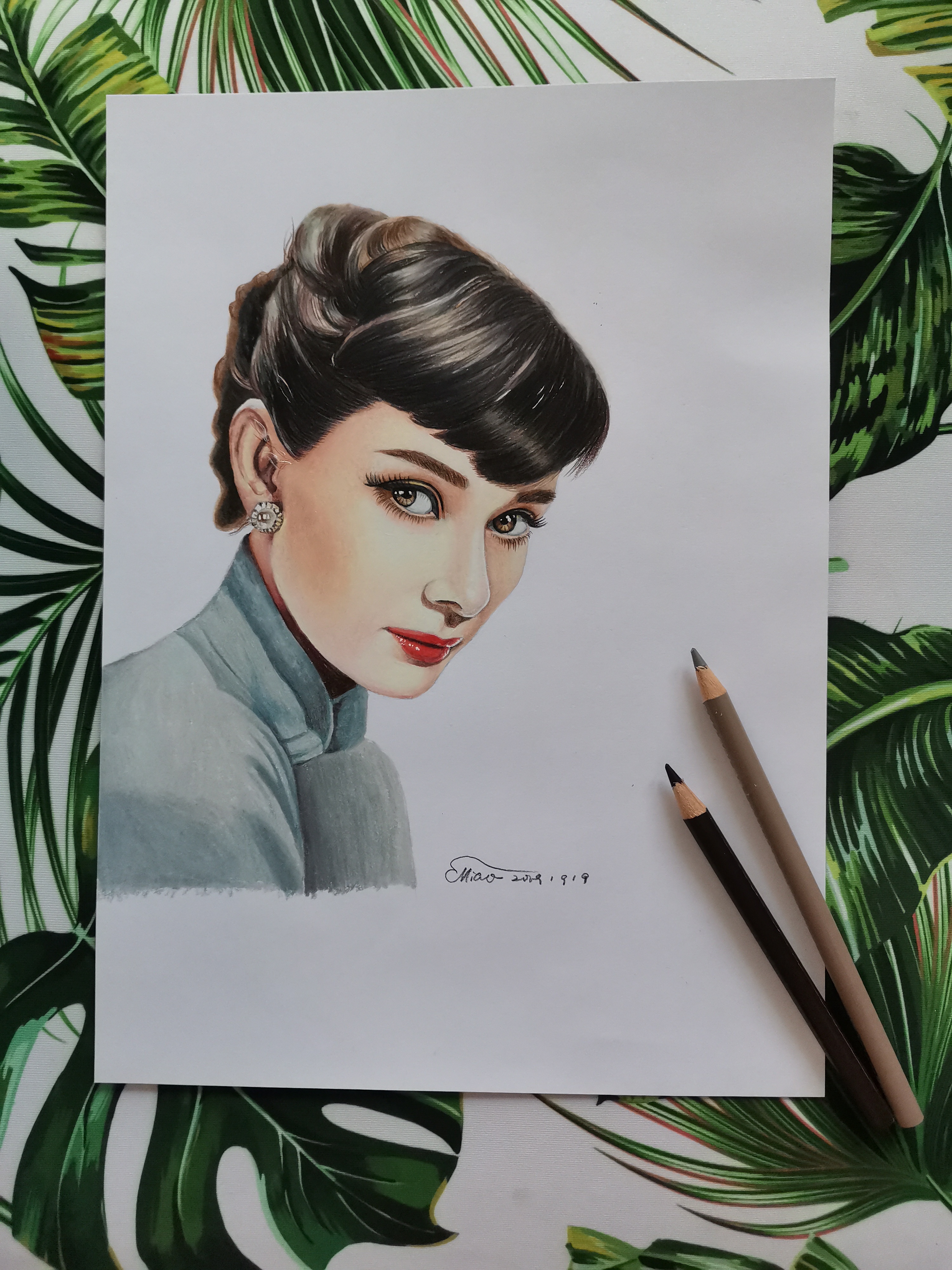 奥黛丽赫本|纯艺术|绘画|aimipretty - 原创作品 - 站酷 (zcool)