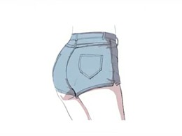 【动漫服装教程】如何画出好看的短裤/牛仔裤 【动漫服装教程】如何画出好看的短裤/牛仔裤