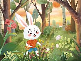 儿童插画绘本乐于帮助他人