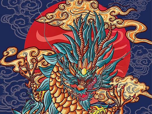 国潮插画
