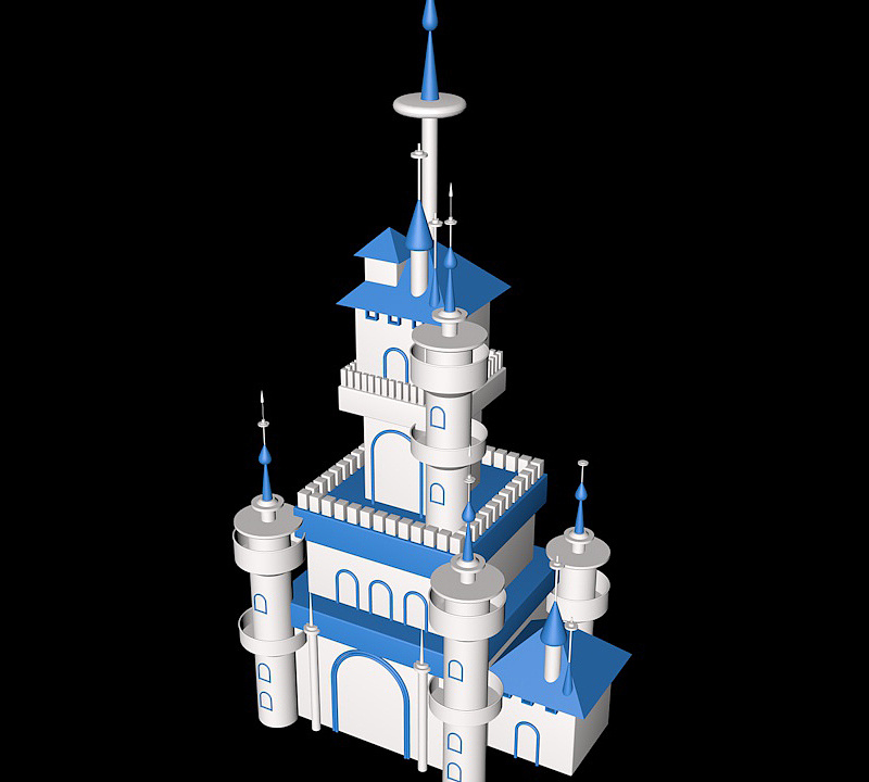 城堡|三维|建筑/空间|梦影丽轩_cl - 临摹作品 - 站酷 (zcool)