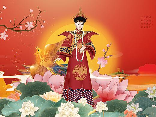 系列皇宫插画创作