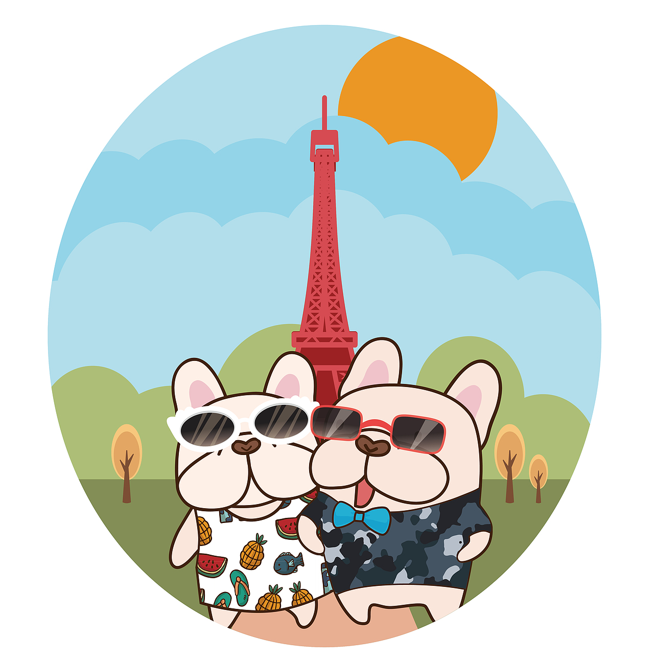 卡通法国斗牛犬吉祥物|平面|ip形象|戈多创艺_原创作品-站酷zcool