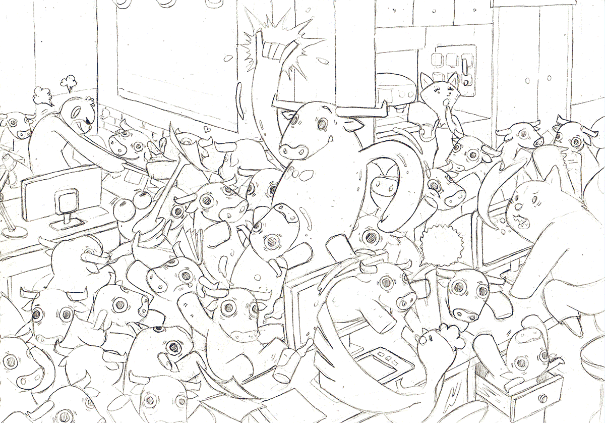 够牛文化-插画（图ZNjU3ODc3NTI=） - 商业插画 - 站酷设计师田园土虎哉原创素材 - 站酷ZCOOL