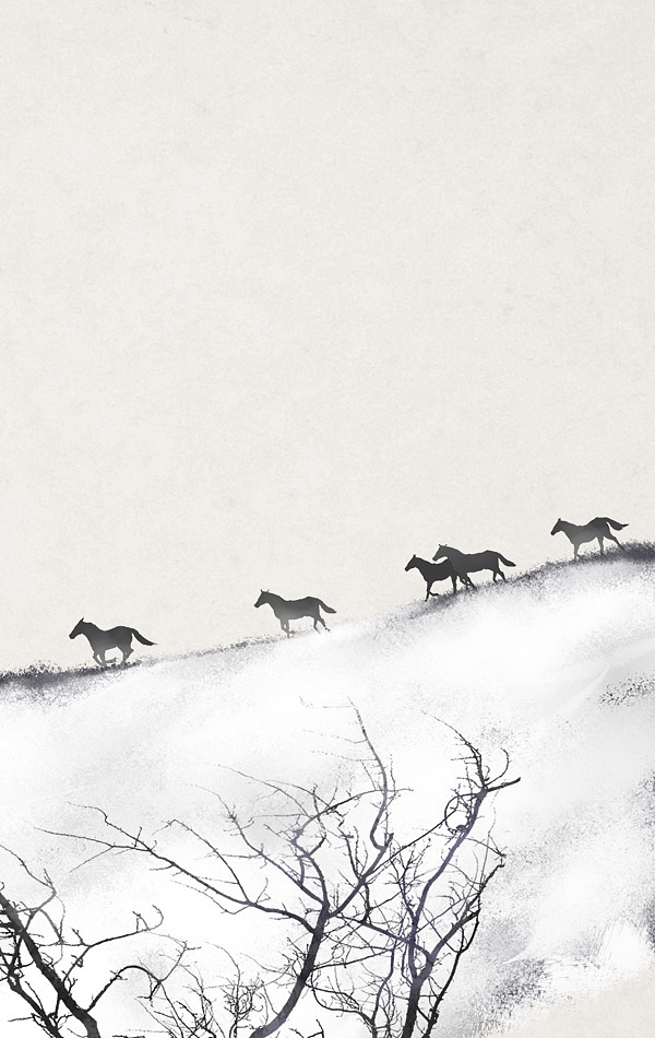 【古诗配图】冬季雪景——水墨中国风插画（图ZOTk1ODA3Njg=） - 创作习作 - 站酷设计师石家小鬼原创素材 - 站酷ZCOOL