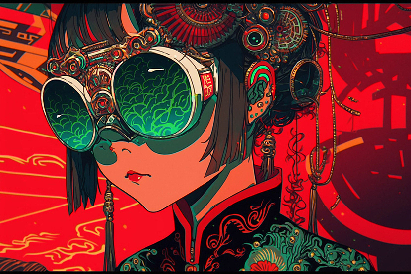 不一样的旗袍少女（三）（图ZMzI4NDExMjg4） - AI作品 - 站酷设计师Natsuno介原创素材 - 站酷ZCOOL
