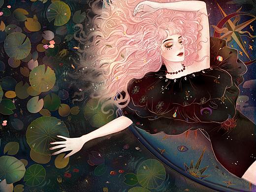 【iPadPro+Procreate】原创插画《lotus》