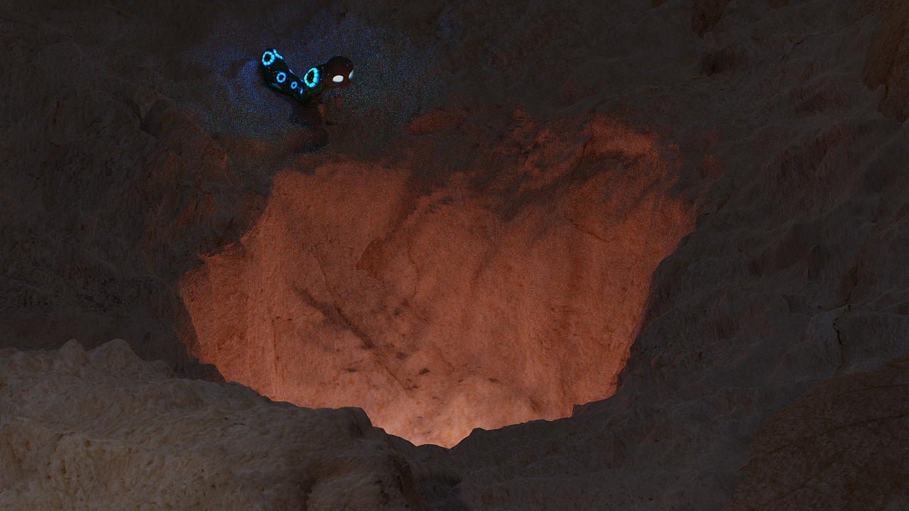 坑洞场景渲染测试