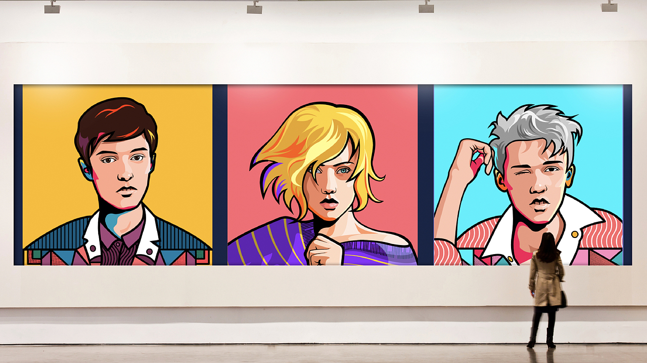 头像插画（图ZMjc3NjAzOTQ4） - 商业插画 - 站酷设计师晚风HJY原创素材 - 站酷ZCOOL