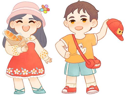 Q版小可爱们（个人主页-ZNTI2NjE2NTY=） - 创作习作 - 站酷设计师掰脖儿娘5C原创素材 - 站酷ZCOOL