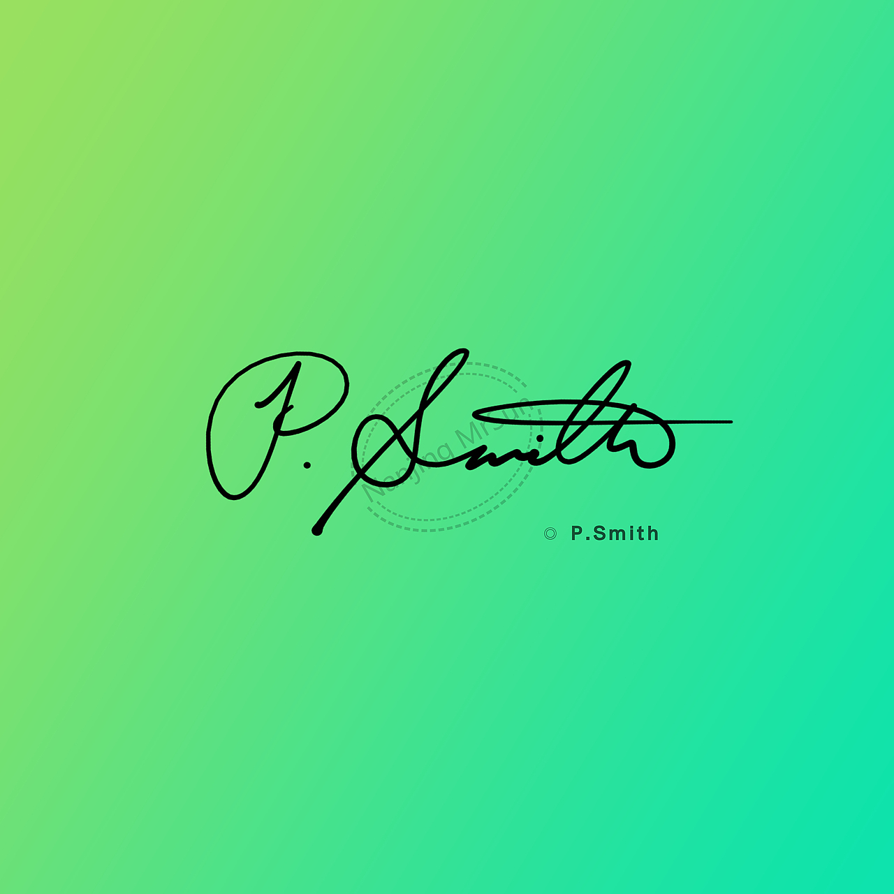 Some new signatures created for Mr. P Smith