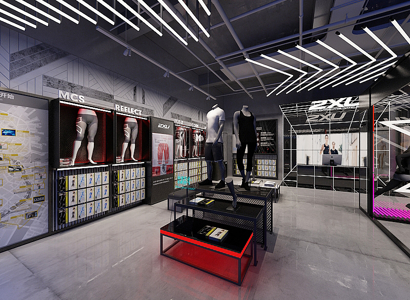 2XU概念店（图ZMTE4MDc3Nzg0） - 展陈设计 - 站酷设计师kiddkong1986原创素材 - 站酷ZCOOL