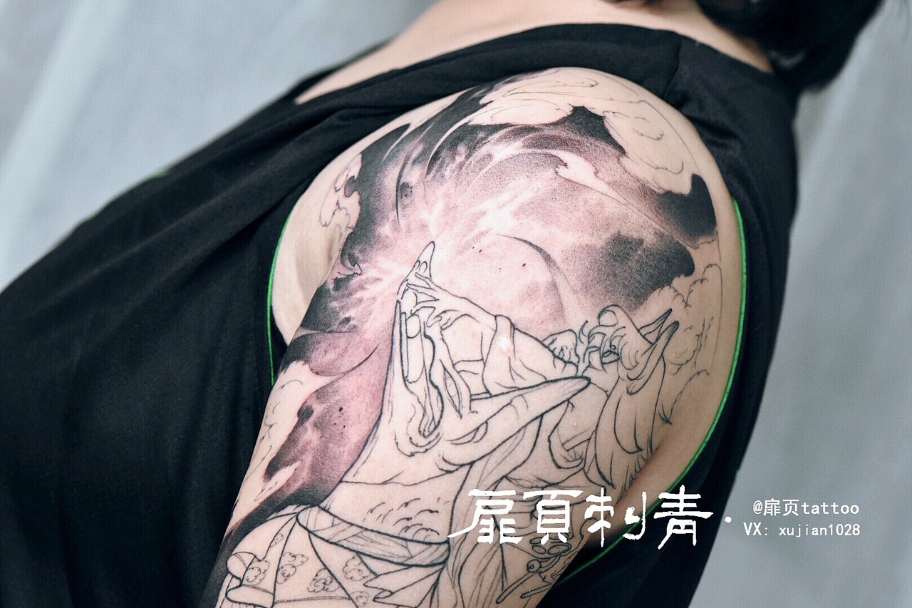 玉藻前妖狐纹身