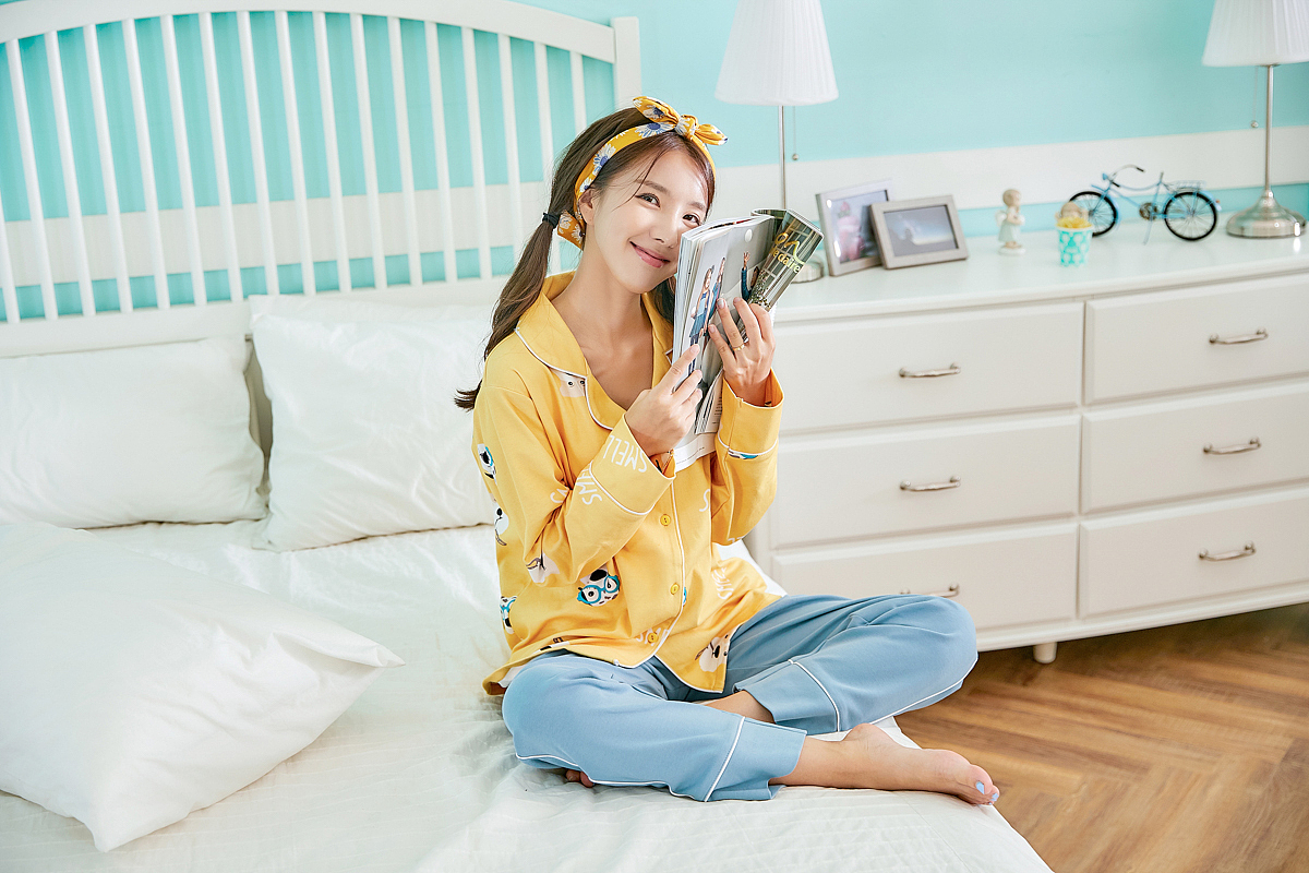 小清新 睡衣模特拍摄