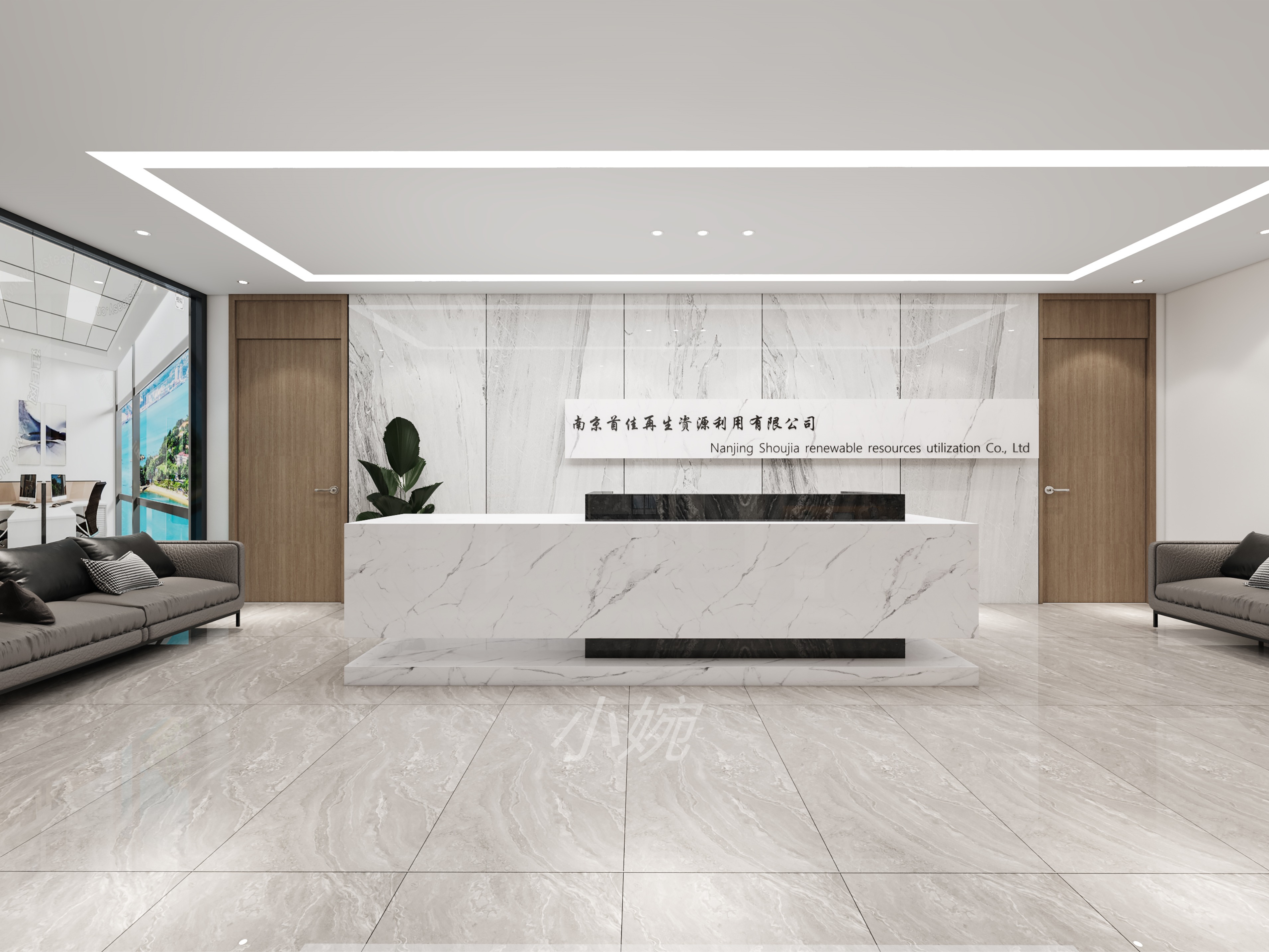 办公室背景墙_许小婉-站酷ZCOOL