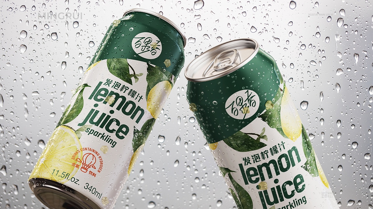 饮料包装设计罐装果汁饮品包装刘益铭 原创作品