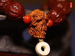 李義核雕——骷髏三通