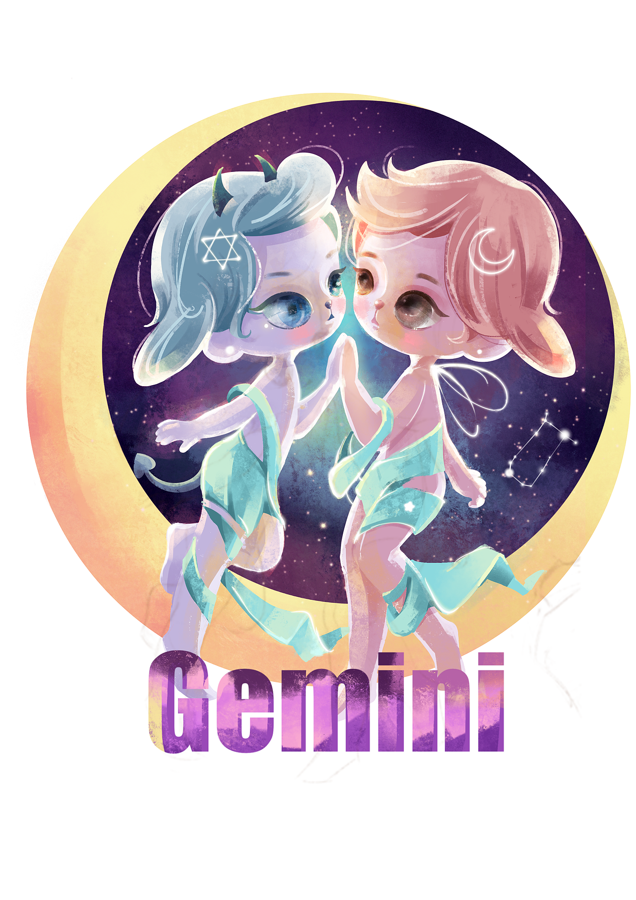 十二星座插画（下）（图ZMjU5NTE5MTI4） - IP形象 - 站酷设计师芍药nancy原创素材 - 站酷ZCOOL