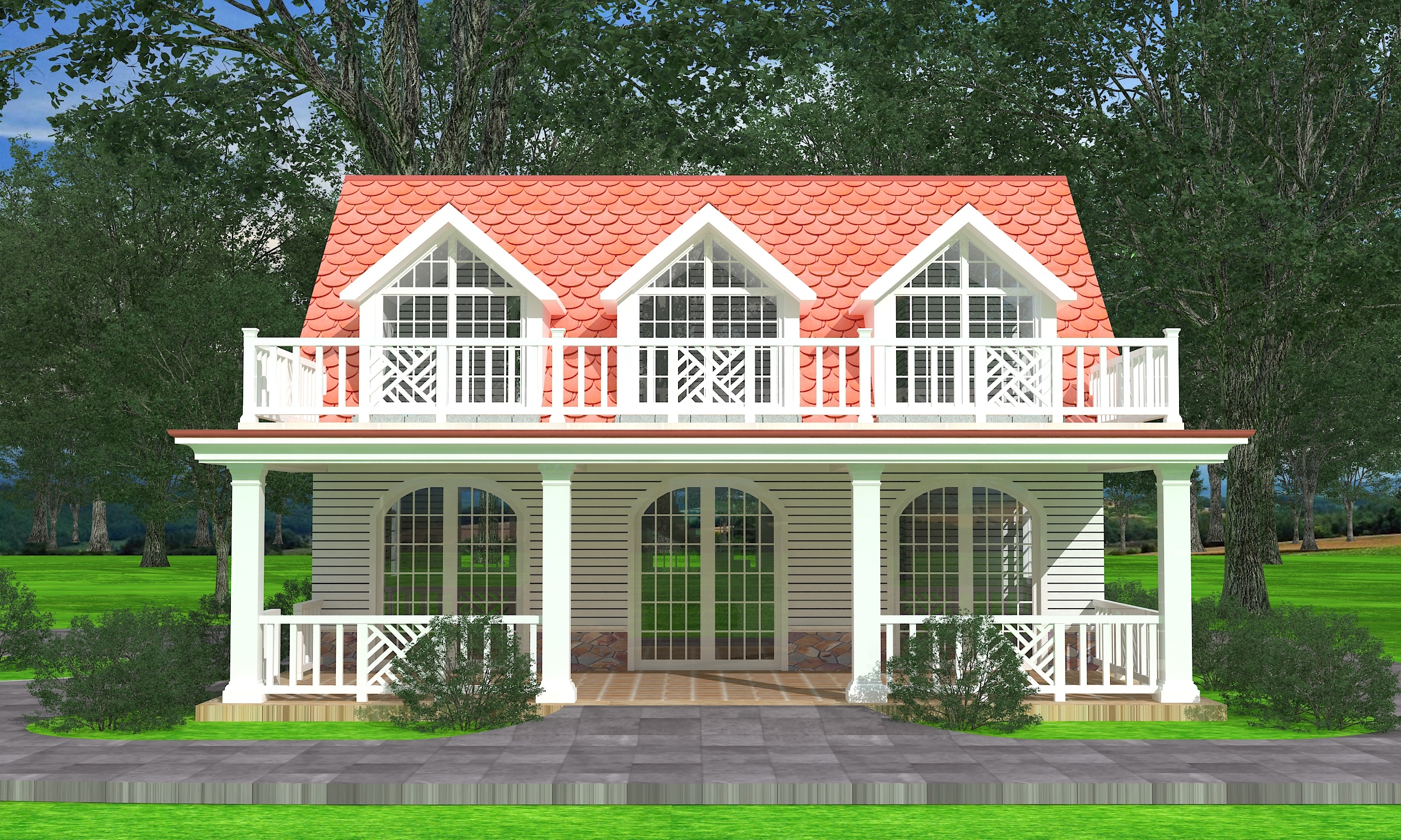 美式乡村别墅设计