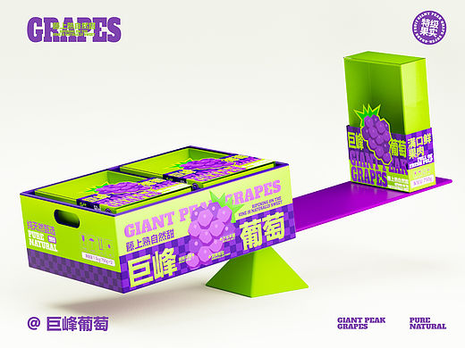 《浦江 / 巨峰葡萄》农产品葡萄水果包装设计