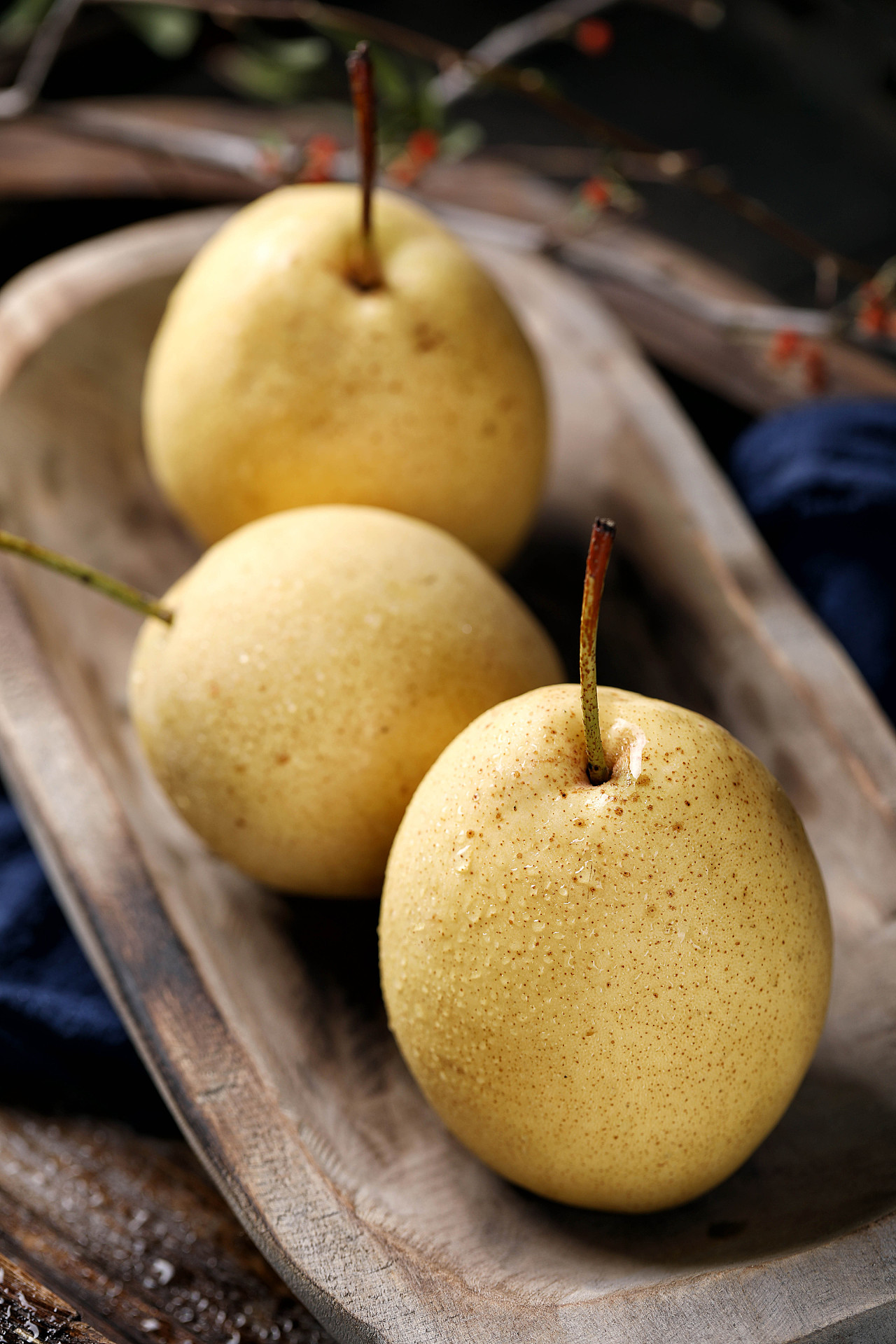 韩国高清晰葡萄梨苹果水果素材