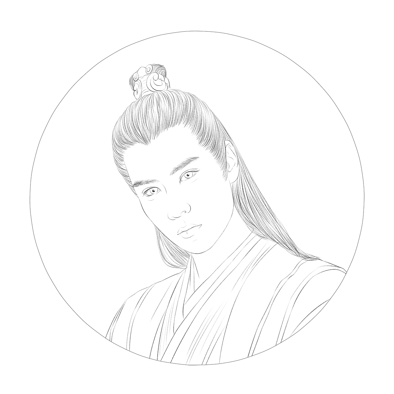 工笔人物——绝代双骄 花无缺（图ZMTkzODE3MDE2） - 创作习作 - 站酷设计师王往Robin原创素材 - 站酷ZCOOL