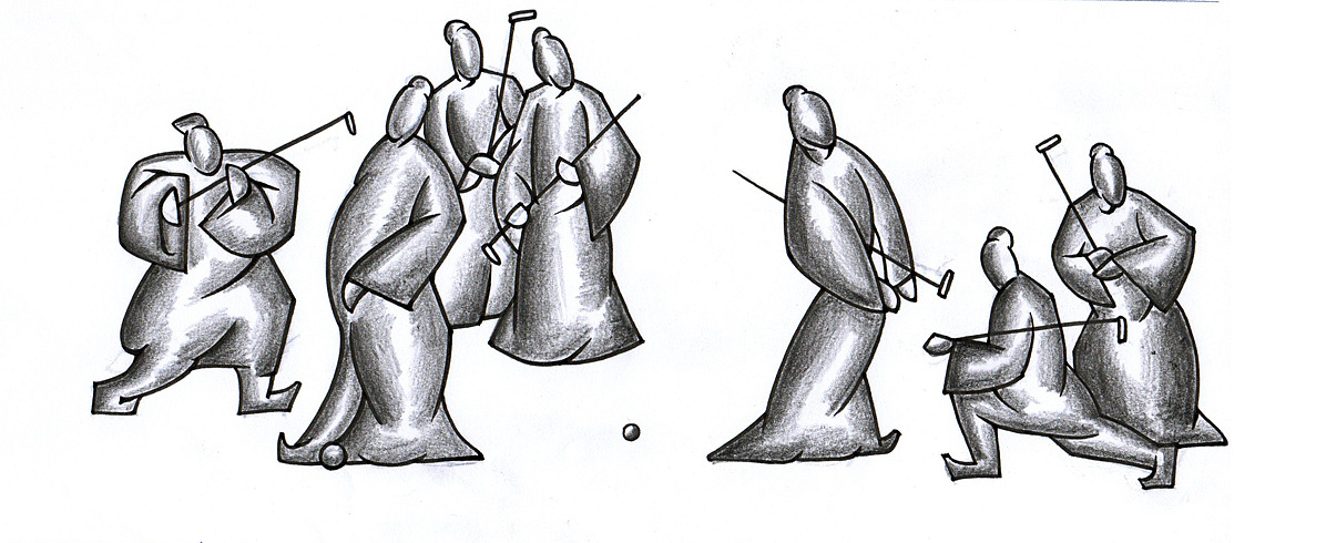 古代体育运动第二版浮雕草图