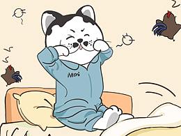 起床困难大户，终于还是向温暖的被窝低了头~
