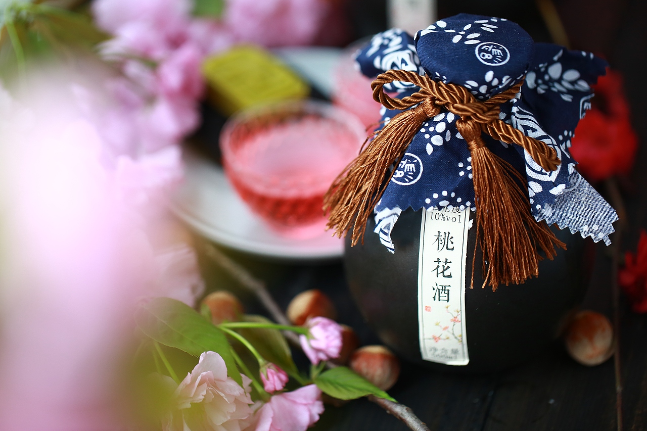 桃花酒（图ZMzQwNzE5NDg4） - 产品摄影 - 站酷设计师我是张美美原创素材 - 站酷ZCOOL