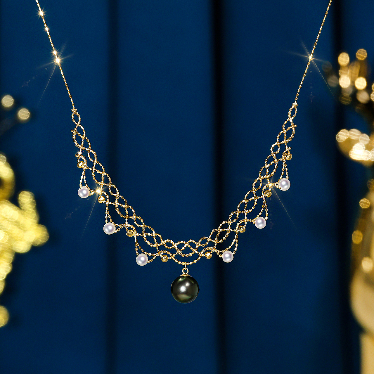 珠宝产品摄影 - 珍珠项链系列