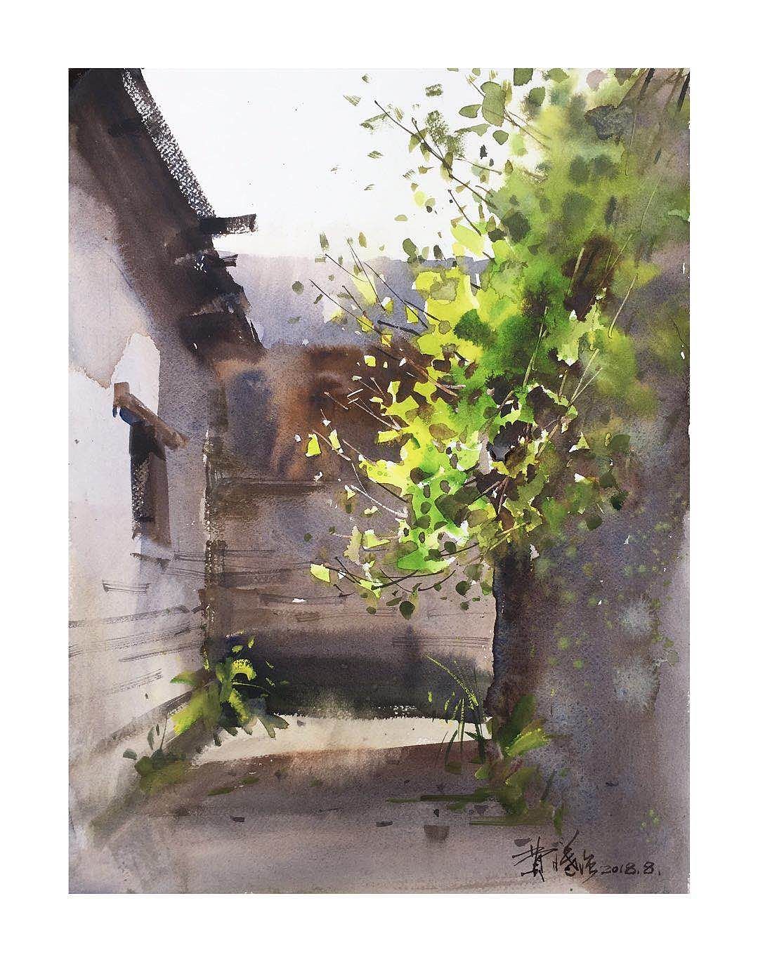 费曦强老师水彩写生