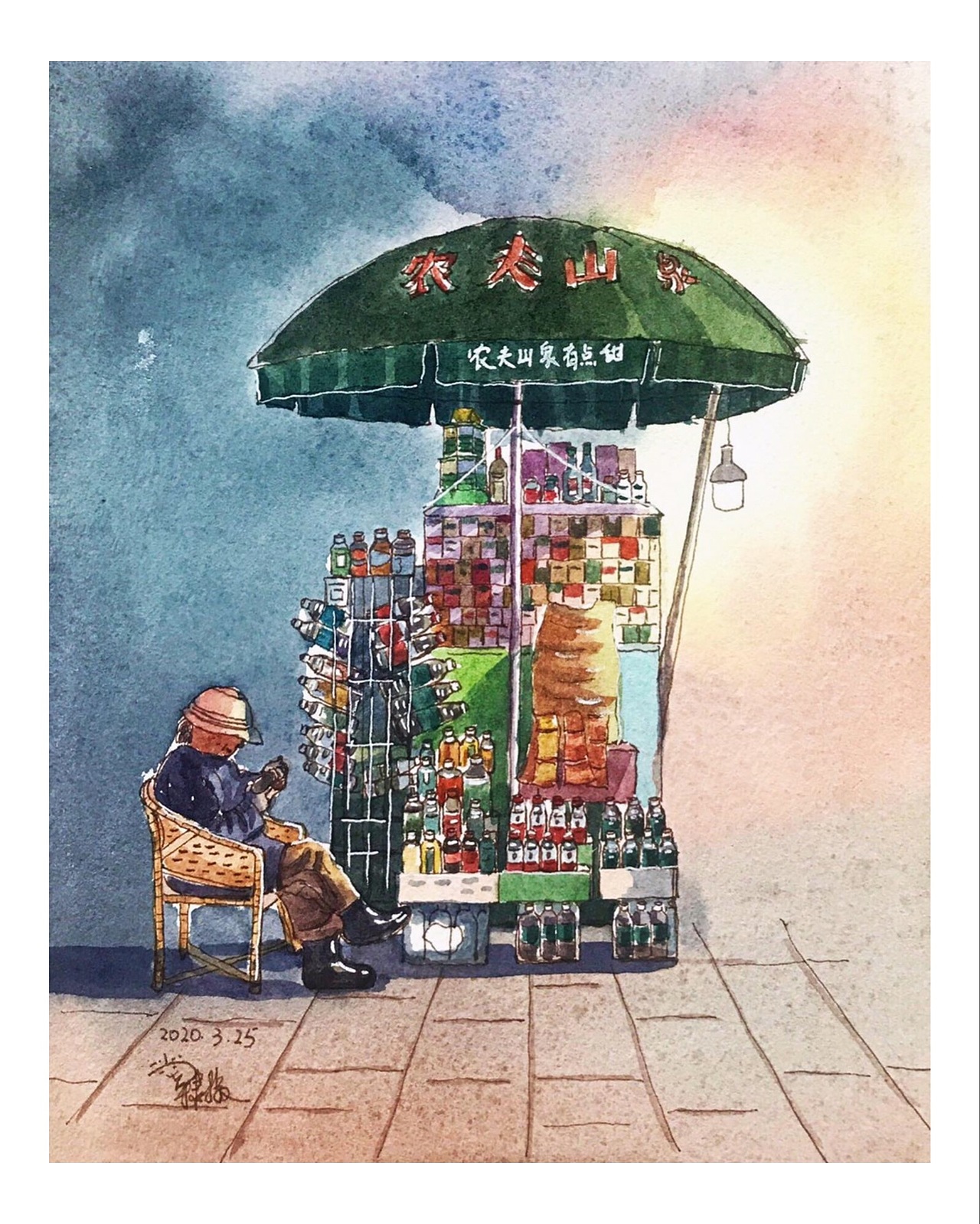 用画笔留住一切美好风景