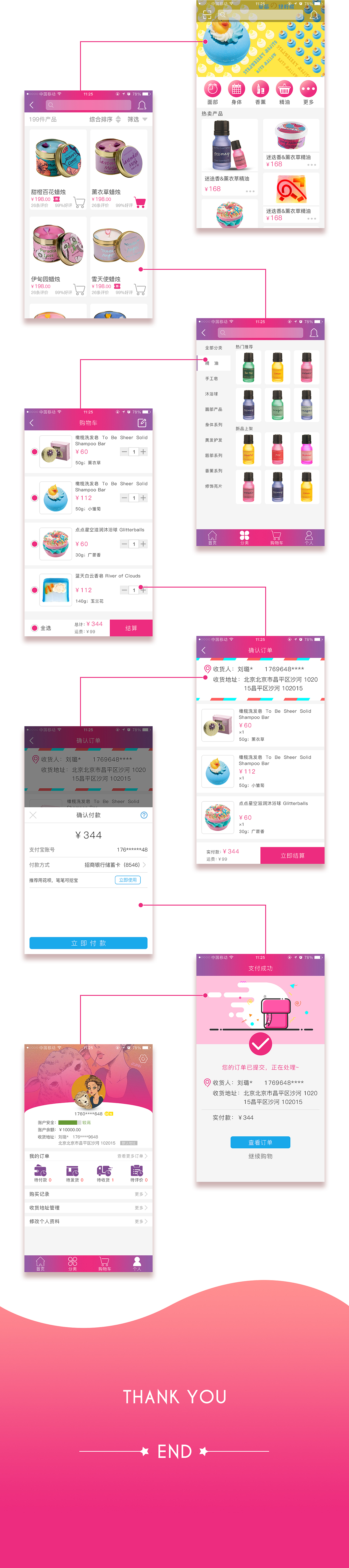 Bomb Cosmetics 波漫 APP（图ZMTAxNTg3NjA4） - APP界面 - 站酷设计师LiuLuYao原创素材 - 站酷ZCOOL