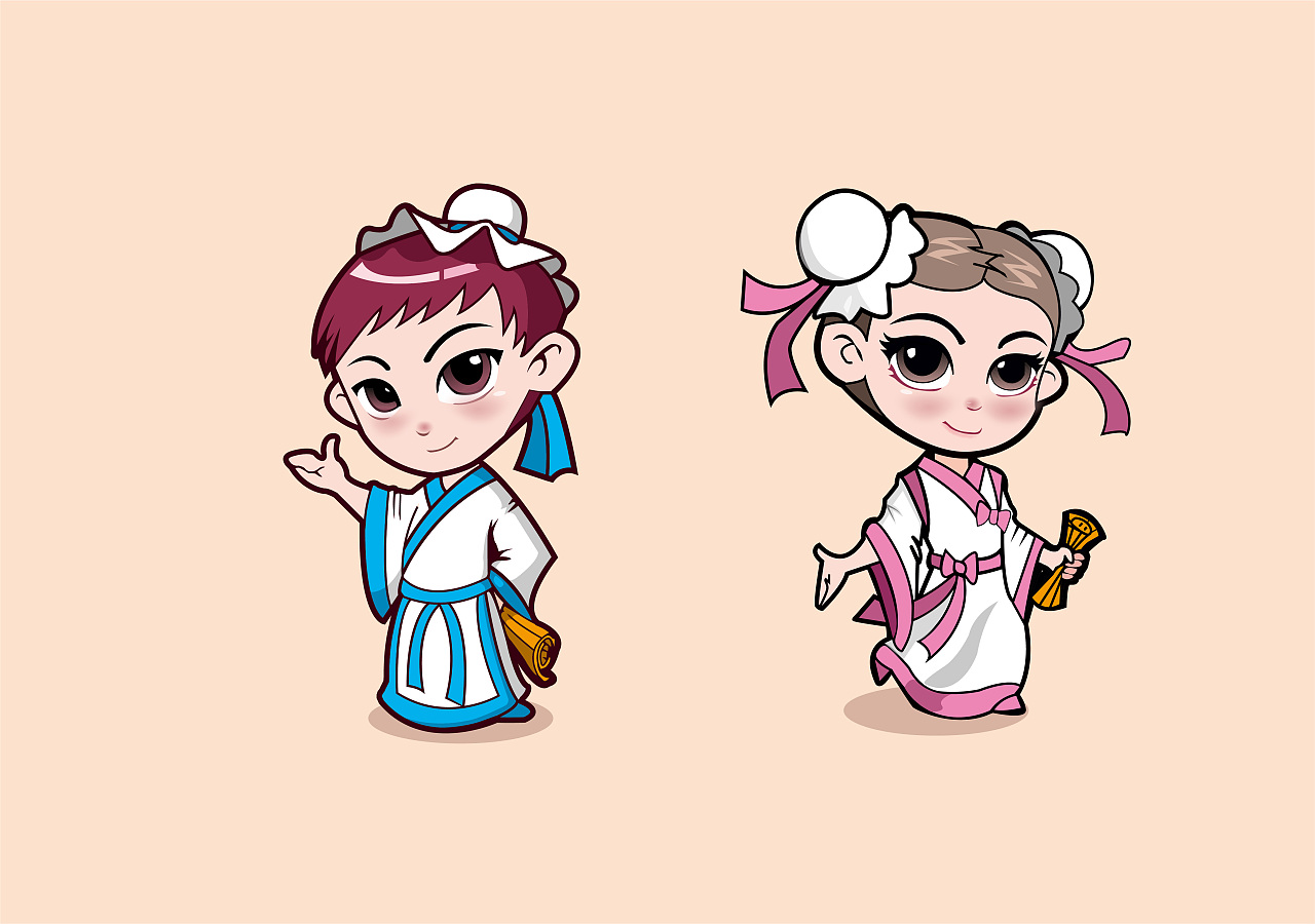 插画(古风小人)|插画|创作习作|小杰同学 - 临摹作品 - 站酷 (zcool)