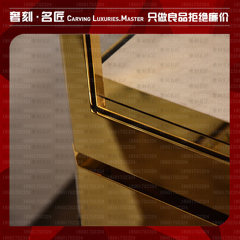 金属不锈钢镜面高端珠宝会所橱窗高柜珠宝展柜柜台定制