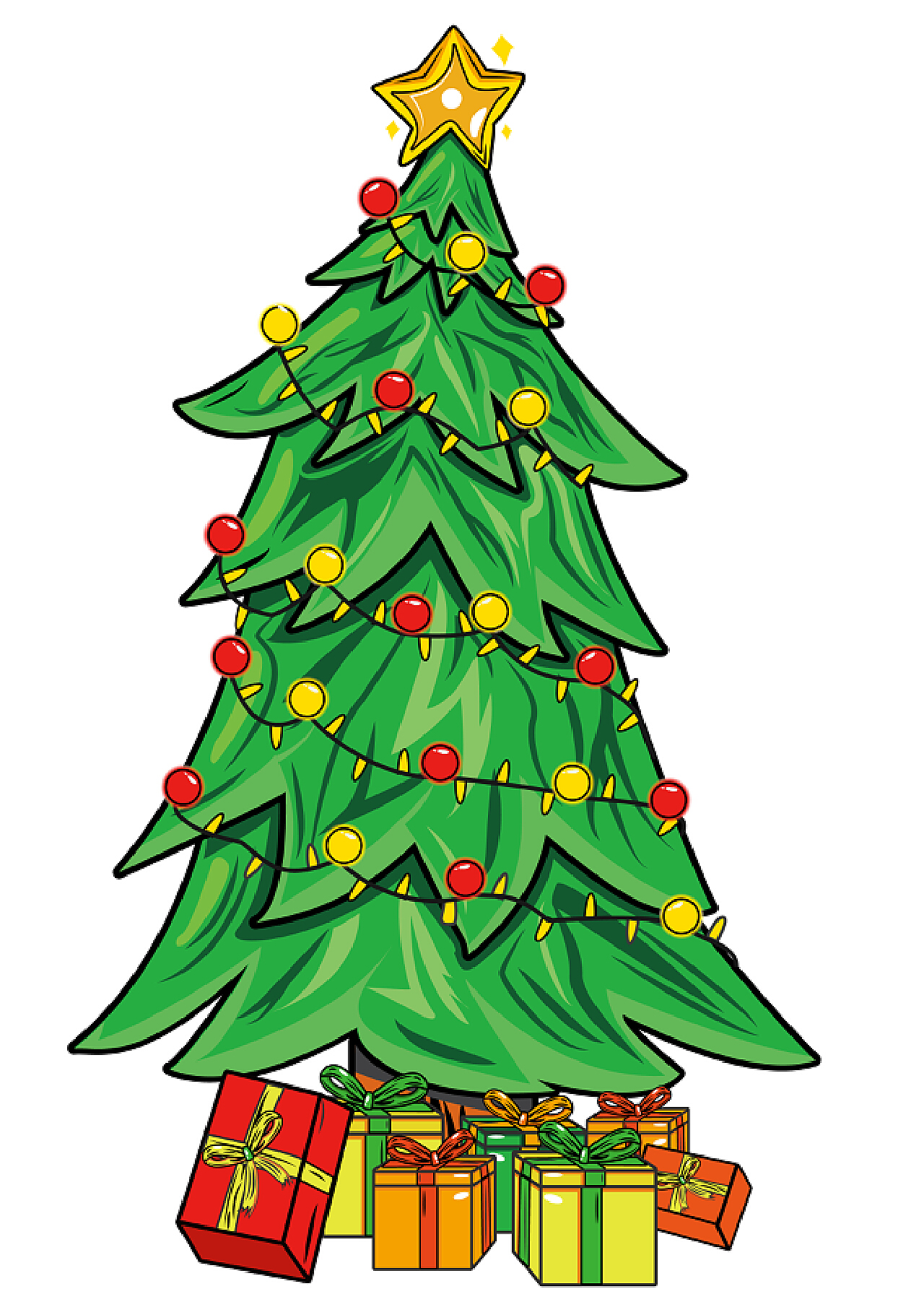 水果圣诞树素材-水果圣诞树模板-水果圣诞树图片免费下载-设图网
