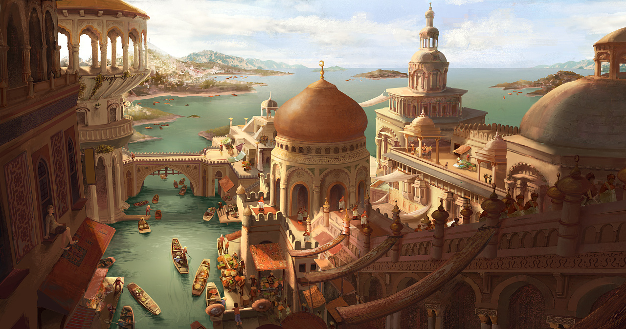 场景(中东)|插画|概念设定|野兽boy - 原创作品 - 站酷 (zcool)