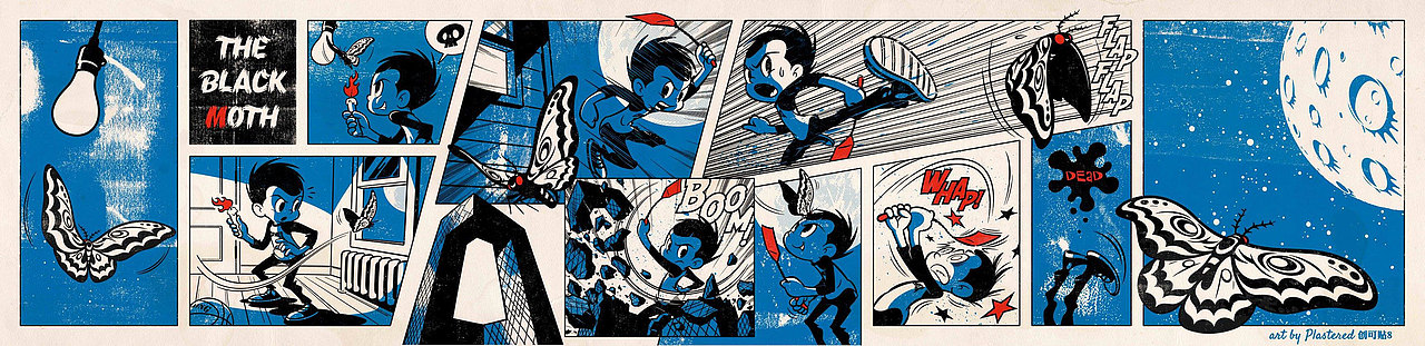 墙体艺术/MAN VS MOTH