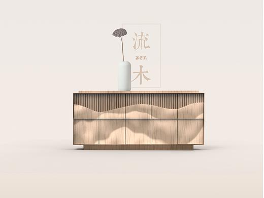 Zen Furniture Cabinet（个人主页-ZMjcxODEwMjQ=） - 生活用品 - 站酷设计师YelizLi原创素材 - 站酷ZCOOL