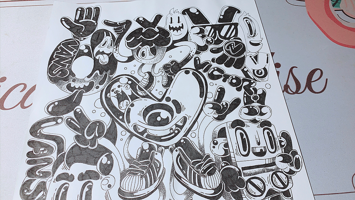 『字母小怪物』手绘稿合辑（图ZMTYzMTE3NTA0） - 创作习作 - 站酷设计师LOKLIAO丶樂原创素材 - 站酷ZCOOL