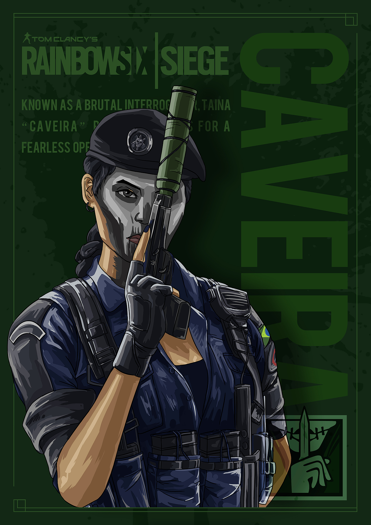 彩虹六号围攻干员插画练习