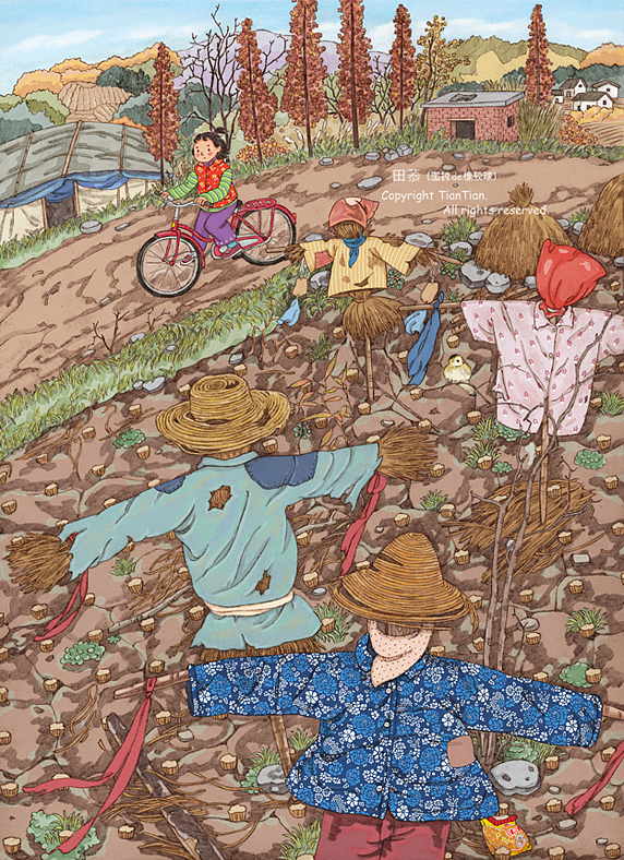 乡村记事（图ZODI5OTIzNzI=） - 儿童插画 - 站酷设计师图拉de橡胶球原创素材 - 站酷ZCOOL