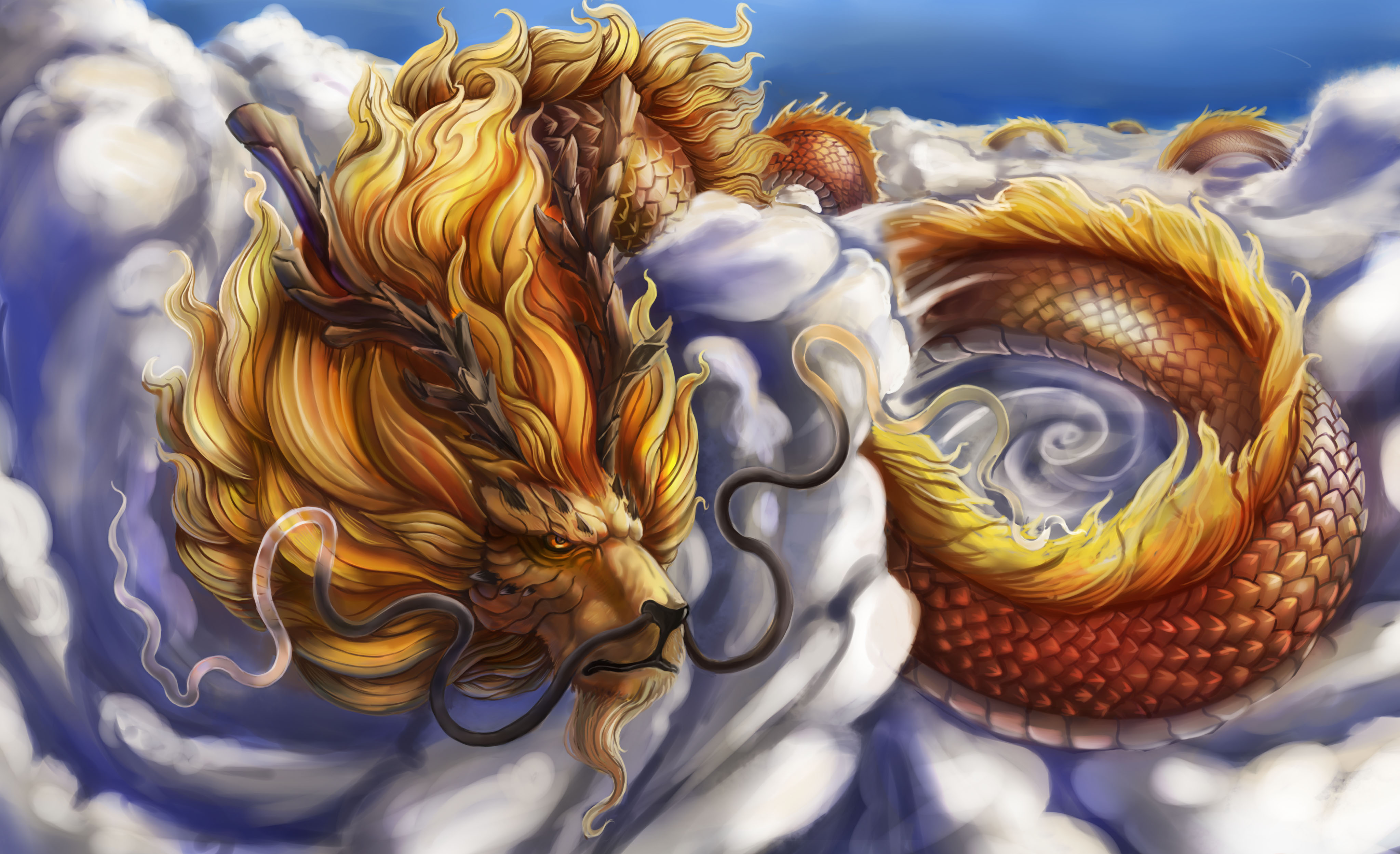 一条狮子头的长龙