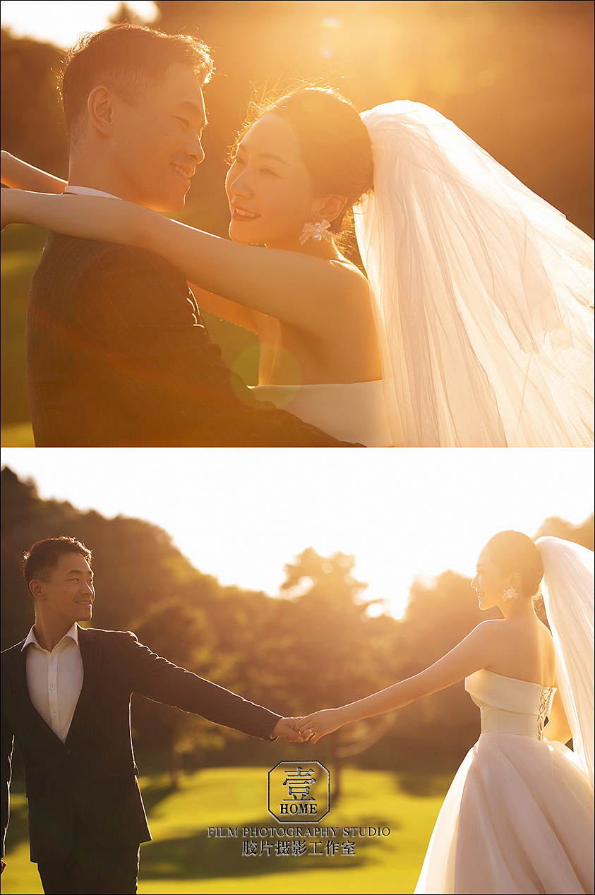 北京婚纱照客片,比夕阳更好看的是爱情呀!