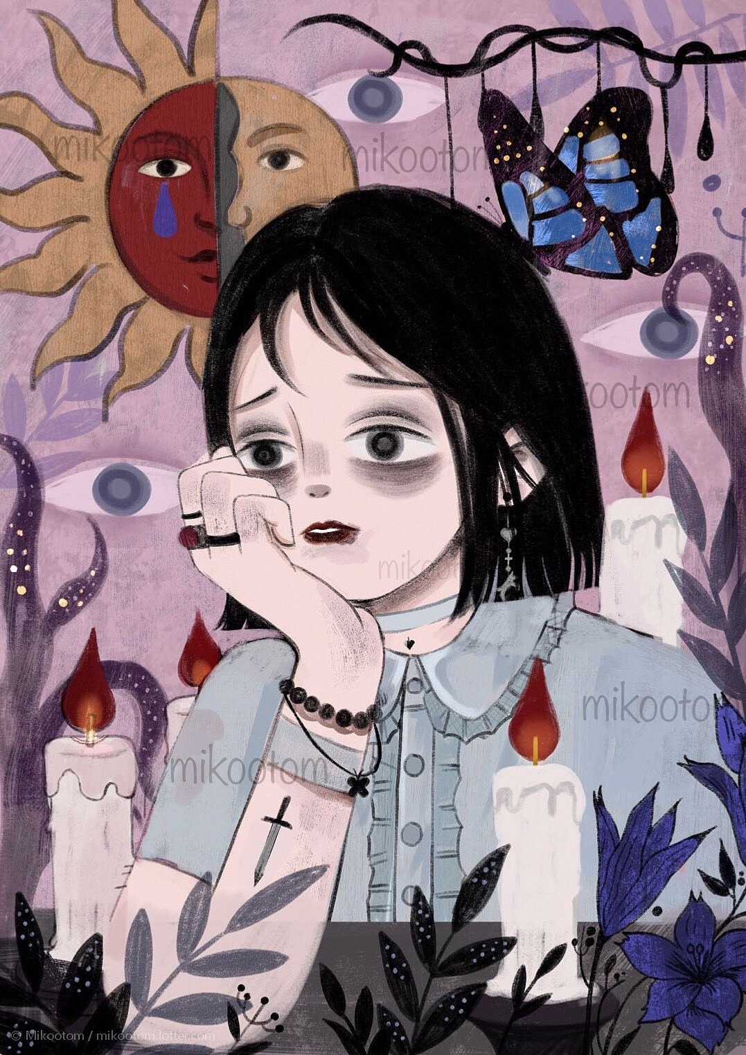 SAD\COOL GIRL（图ZMTE5OTg2MTg0） - 创作习作 - 站酷设计师MIKOOTOM原创素材 - 站酷ZCOOL