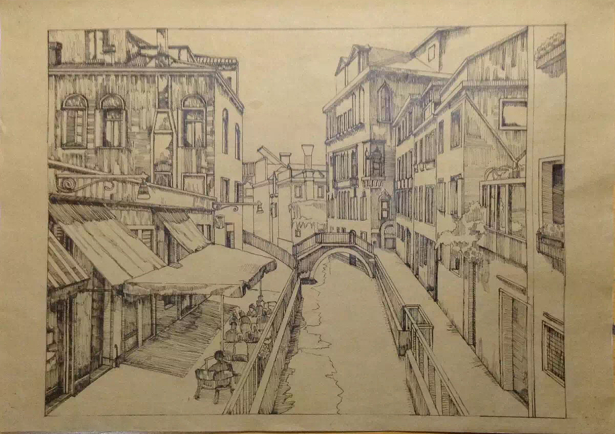 一些签字笔线稿