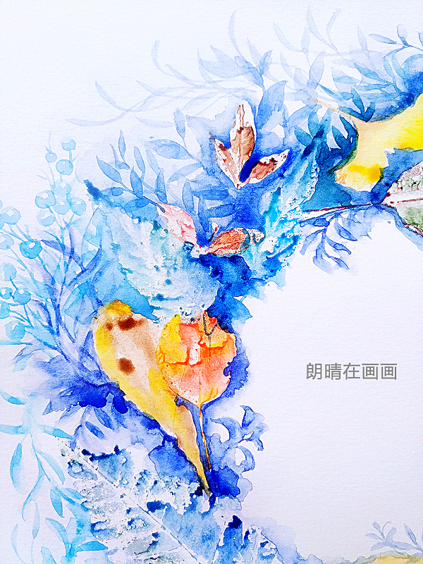 小轻奢植物花环水彩（图ZMjM4NTE1MTAw） - 商业插画 - 站酷设计师格格艺术瓷原创素材 - 站酷ZCOOL